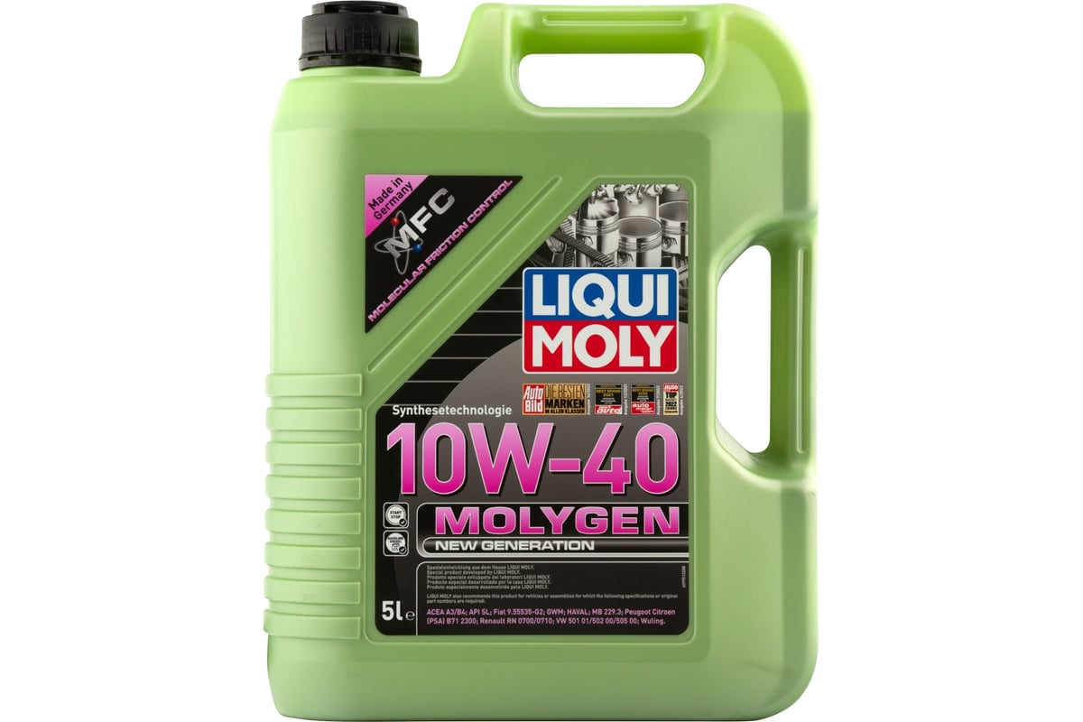 Синтетическое моторное масло LIQUI MOLY НС- Molygen New Generation 10W ...
