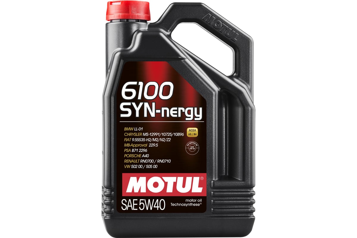 Масло моторное Technosynthese 6100 SYN-NERGY (5 л; 5W40) MOTUL 107979 .