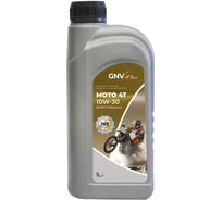 Масло моторное GNV Moto 4T 10W-30, API SL, JASO MA2, для мототехники, 1 л GM41211162016541030001