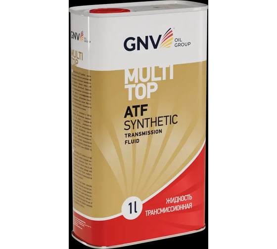 Жидкость трансмиссионная GNV MultiTop ATF Synthetic Dexron IIIH для АКПП, 1 л GMT101213001755SYN0001