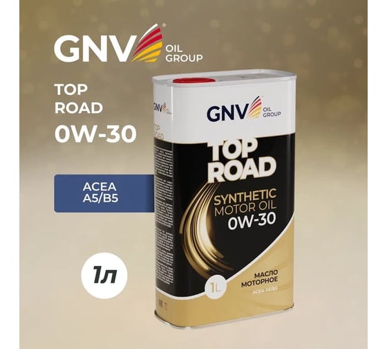 Моторное масло GNV Top Road 0W-30 (мет.канистра 1 л.) ACEA A5/B5 GTR1012702010010030001