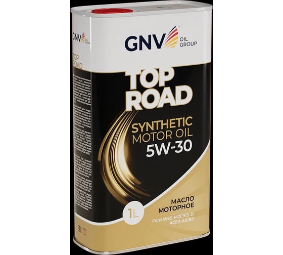 Моторное масло GNV Top Road 5W-30 (мет.канистра 1 л.) ACEA A5/B5, Ford WSS-M2C913-D GTR1022702010010530001