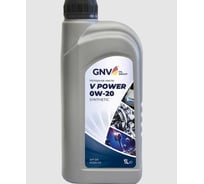 Синтетическое моторное масло GNV V Power 0W-20 (канистра 1 л.) ACEA C5, Volvo VCC RBS0-2AE GVP1020454040130020001