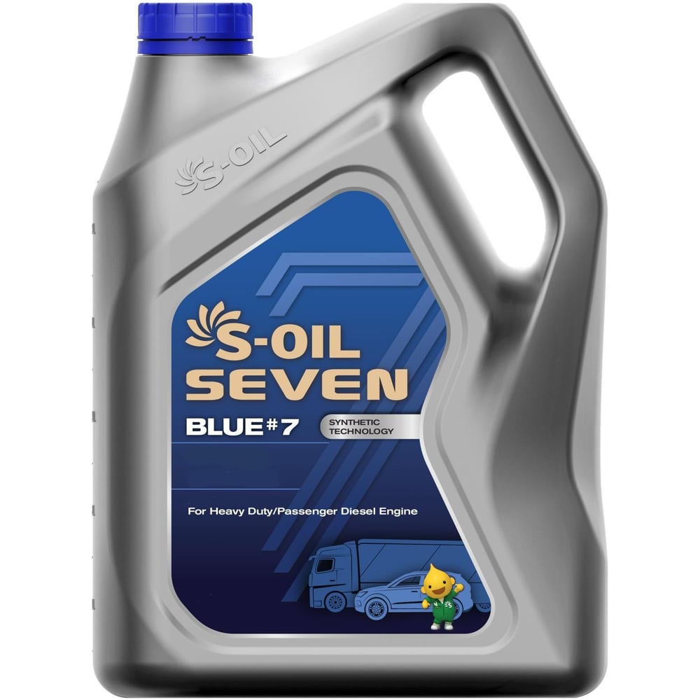 Моторное масло BLUE#7 CH-4/SJ 10W-30 4 л S-OIL SEVEN E107886 - выгодная ...