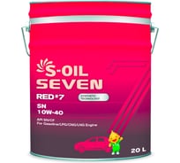 Моторное масло RED#7 SN 10W-40 20 л  S-OIL SEVEN E107700