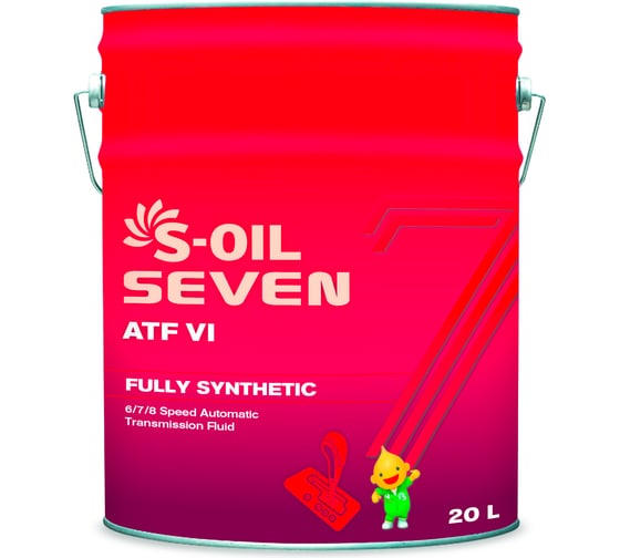 Трансмиссионное масло ATF VI 20 л S-OIL SEVEN E107982 1