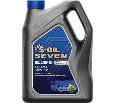 Моторное масло BLUE#9 CI-4/SL 10W-40 4 л S-OIL SEVEN E107851