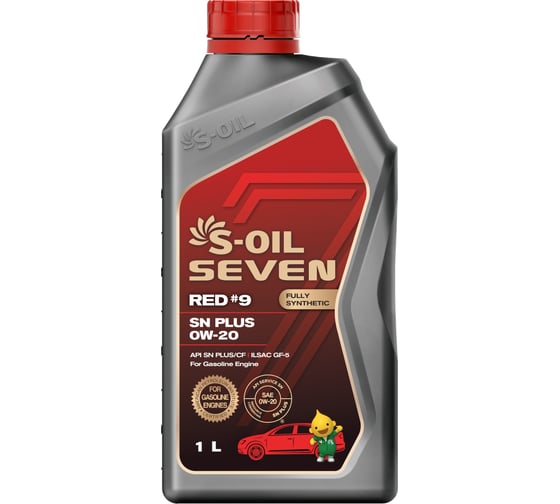 Моторное масло RED#9 SN PLUS 0W-20 1 л S-OIL SEVEN E107610