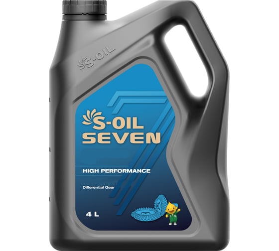 Трансмиссионное масло GEAR HD 80W-90 4 л S-OIL SEVEN E107804