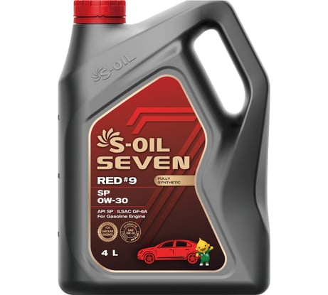Моторное масло RED#9 SP 0W-30 4 л S-OIL SEVEN E108284