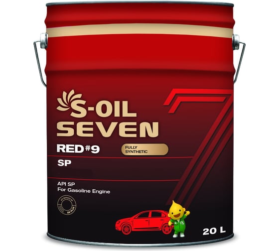 Моторное масло RED#9 SP 0W-16 20 л S-OIL SEVEN E108277 1