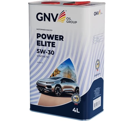 Масло GNV Power Elite 5W-30 Synthetic 4 л ACEA С2, PSA B71 2290 GPE1M12080018230530004