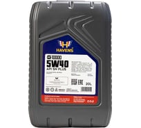 Масло HAVENS Triple C SAE 5W40 API SN PLUS, SN/CF, ACEA A3/B4 20L HTC5W40SNP20
