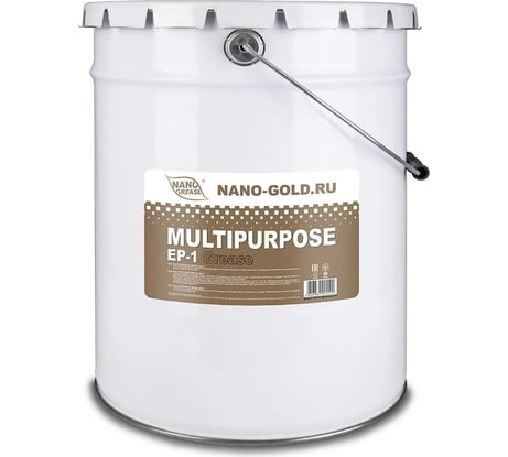 Смазка NANO GREASE NANO GOLD MULTIPURPOSE EP-1 Grease 18 кг 4986/Ф