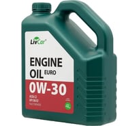 Масло моторное LIVCAR 0W-30 Engine Oil EURO 0W-30 ACEA C2 API SN/CF 4л LC7110030-004