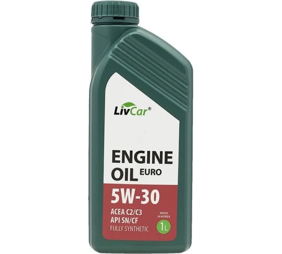 Масло моторное LIVCAR 5W-30 Engine Oil EURO 5W-30 ACEA C2/3 API SN/CF 1л LC7110530-001