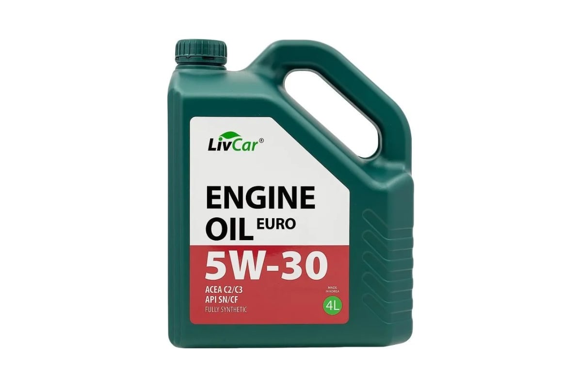 Масло моторное LIVCAR 5W-30 Engine Oil EURO 5W-30 ACEA C2/3 API SN/CF ...