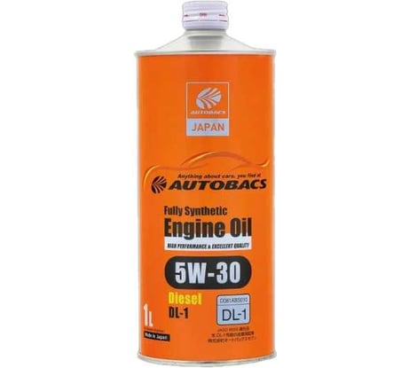 Масло моторное AUTOBACS 5W-30 FULLY SYNTHETIC DIESEL DL-1 1л A00033251