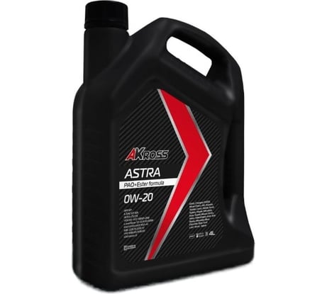 Моторное синтетическое масло AKross Astra 0W-20 SP GF-6A C5/C6 PAO+Ester 4 л AMO0021