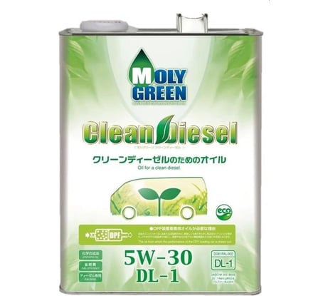 Моторное масло MOLYGREEN CLEAN DIESEL DL 1 5W30 синт 4л 0470125