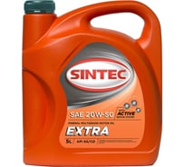 Моторное масло Sintec EXTRA 2000 SAE 20W-50, API SG/CD, 5 л 600294
