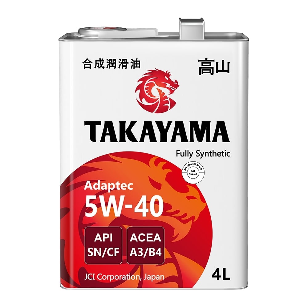 Моторное масло TAKAYAMA SAE 5W-40 Синтетическое 4 л