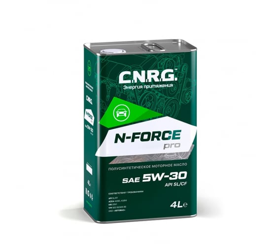 Моторное масло C.N.R.G. N-Force Pro 5W-30, SL/CF, полусинтетическое CNRG-015-0004 1