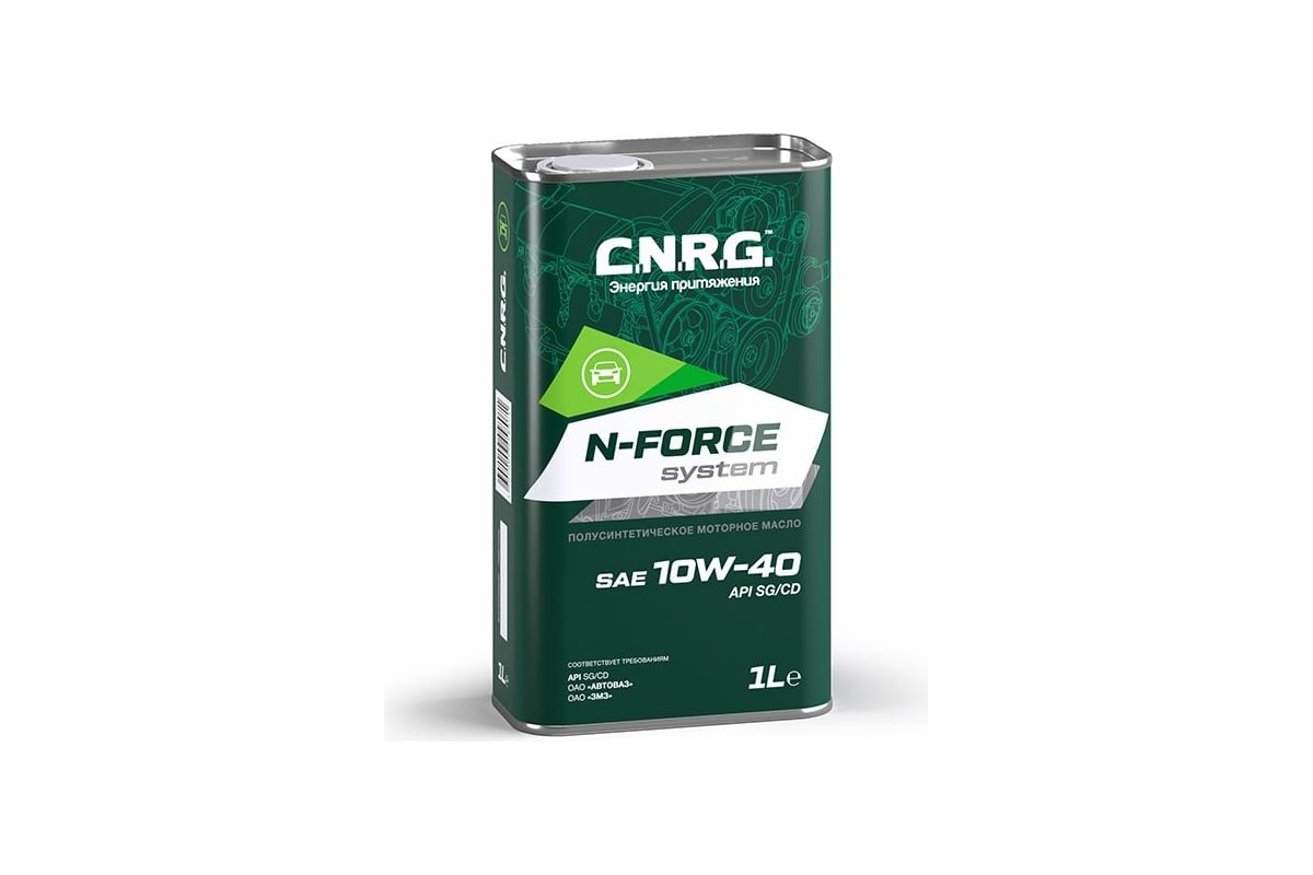Моторное масло C.N.R.G. N-Force System 10W-40, SG/CD, полусинтетическое ...