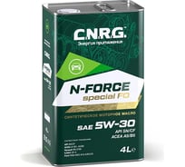Моторное масло C.N.R.G. N-Force Special FO 5W-30, SN/CF, A5/B5, синтетическое CNRG-023-0004