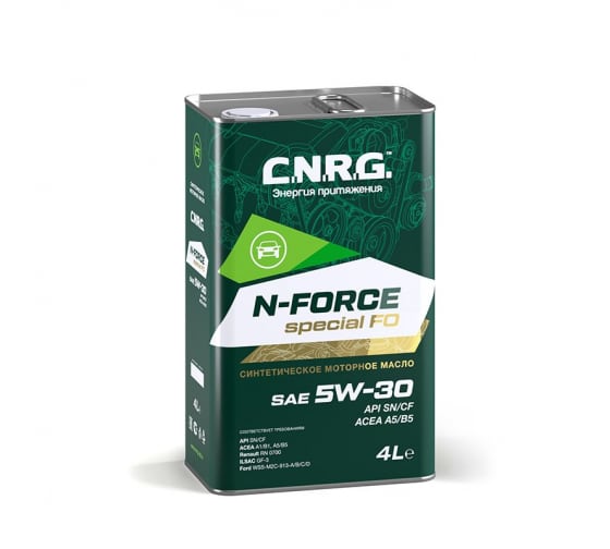 Моторное масло C.N.R.G. N-Force Special FO 5W-30, SN/CF, A5/B5, синтетическое CNRG-023-0004 1