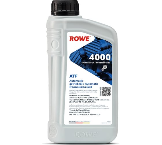 Трансмиссионное масло Rowe HIGHTEC ATF 4000 25011-0010-99
