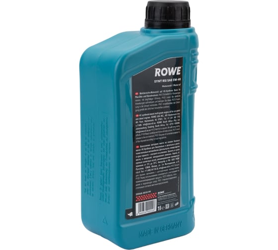 НС-синтетическое моторное масло премиум-класса Rowe HIGHTEC SYNT RSi SAE 5W-40 20068-0010-99