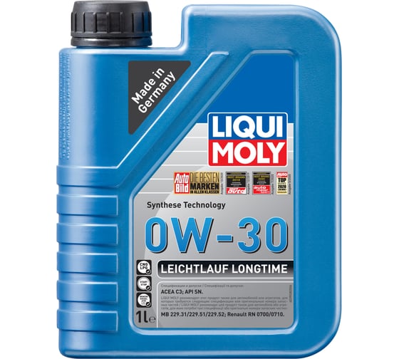 НС-синтетическое моторное масло LIQUI MOLY Leichtlauf Longtime 0W-30 1л 39038