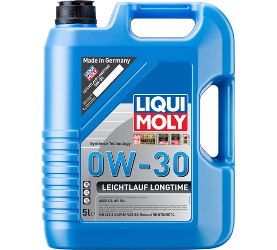НС-синтетическое моторное масло LIQUI MOLY Leichtlauf Longtime 0W-30 SN C3 5л 39040