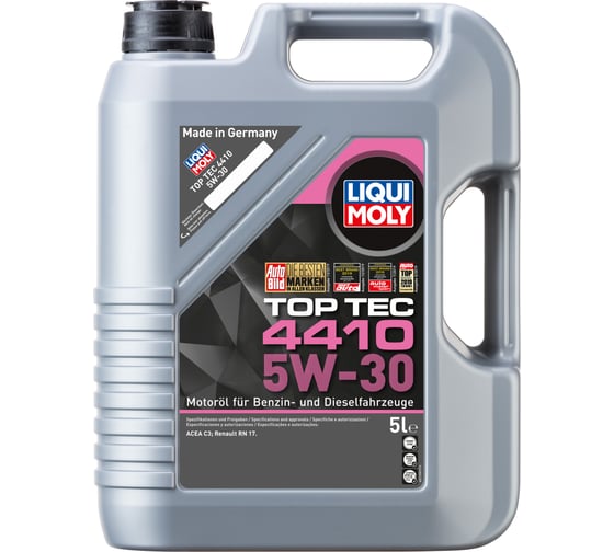 НС-синтетическое моторное масло LIQUI MOLY Top Tec 4410 5W-30 C3 5л 21404