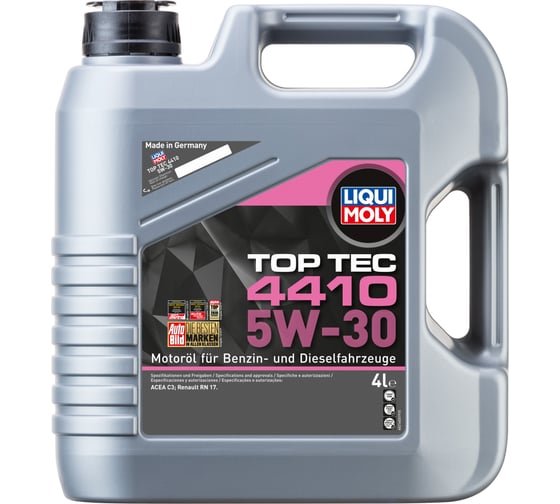 НС-синтетическое моторное масло LIQUI MOLY Top Tec 4410 5W-30 C3 4л 21403