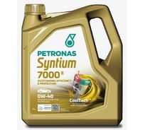 Моторное масло Petronas SYNTIUM 7000E синтетическое 0W40, 4 л. API SP.ACEA A3/B4, MB 229.5, одобрение MB-AMG, BMW LL-01, Porsche A40, Renault RN0700/RN0710, VW 502-505 70722К1YEU