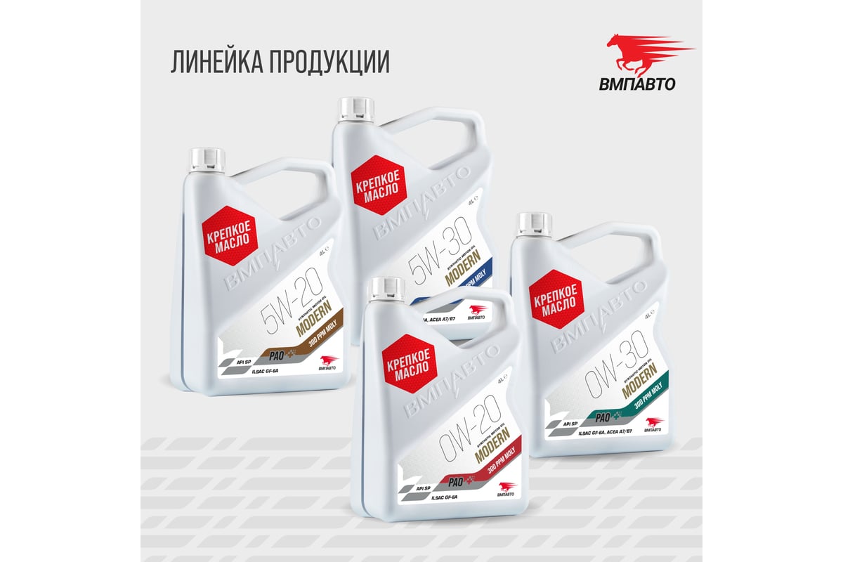 Масло моторное ВМПАВТО Modern 5w20 (GF-6A, SP), канистра 4л 9270 ...