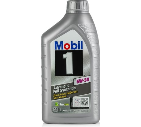 Моторное масло Mobil 1x1, синтетическое, 5W-30, 1 л 154805