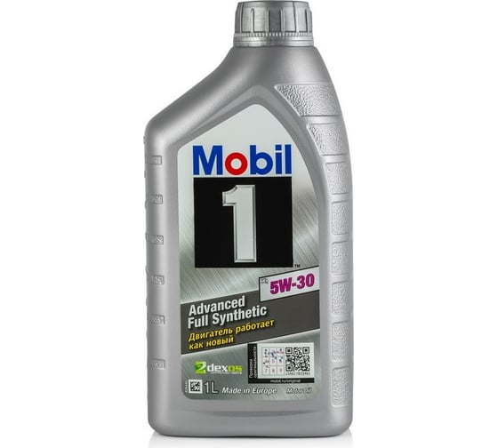 Моторное масло Mobil 1x1, синтетическое, 5W-30, 1 л 154805 1