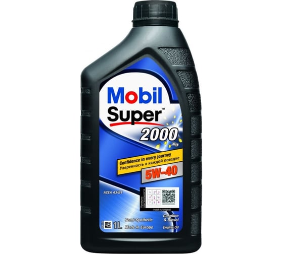 Моторное масло Mobil Super 2000 X3 5W-40, 1 л 155338 1