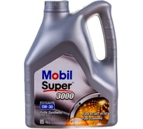 Моторное масло Mobil Super 3000 X1 Formula FE синтетическое, 5W-30, 4 л 152564 16500003