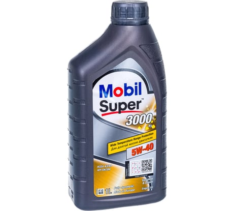 Моторное масло Mobil Super 3000 X1, синтетическое, класс вязкости 5W-40, 1 л 150547
