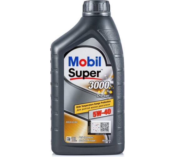 Моторное масло Mobil Super 3000 X1 Diesel синтетическое, 5W-40, 1 л 152573