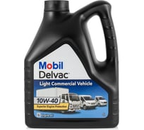 Моторное масло Mobil Delvac Light Commercial Vehicle, полусинтет, 10W-40, 4 л 153745