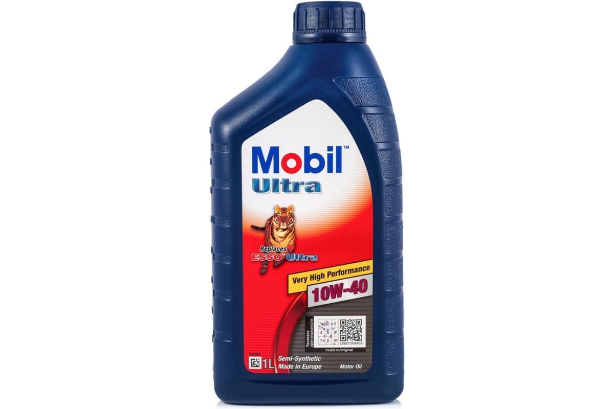 Моторное масло Mobil Ultra полусинтетическое, 10W-40, 1 л 152625 .