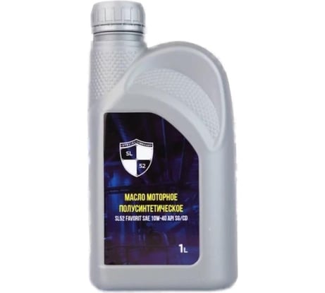Моторное полусинтетическое масло SL52 FAVORIT SAE 10W-40 API SG/CD 1 л М0152023