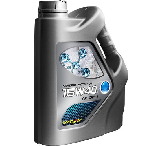 Моторное масло VITEX 15W40 API SJ/СF минеральное, 5л V308804