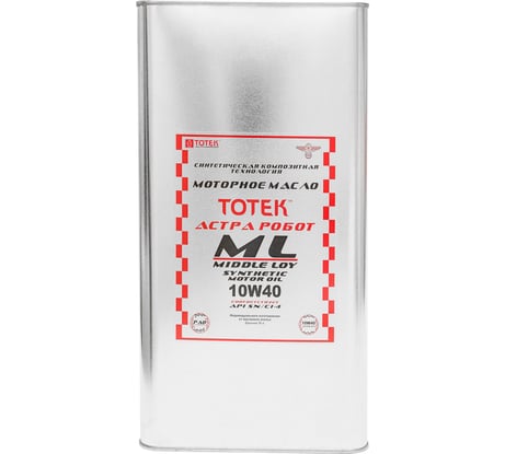 Моторное масло ТОТЕК Астра Робот ML SAE 10W40 4л ML1040004