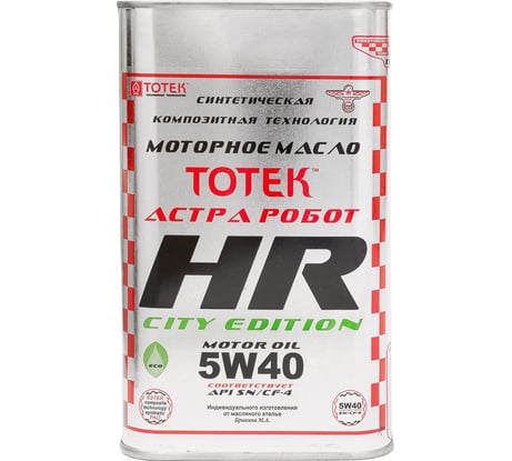 Моторное масло ТОТЕК Астра Робот City Edition HR 5W40 1 л HRCE540001